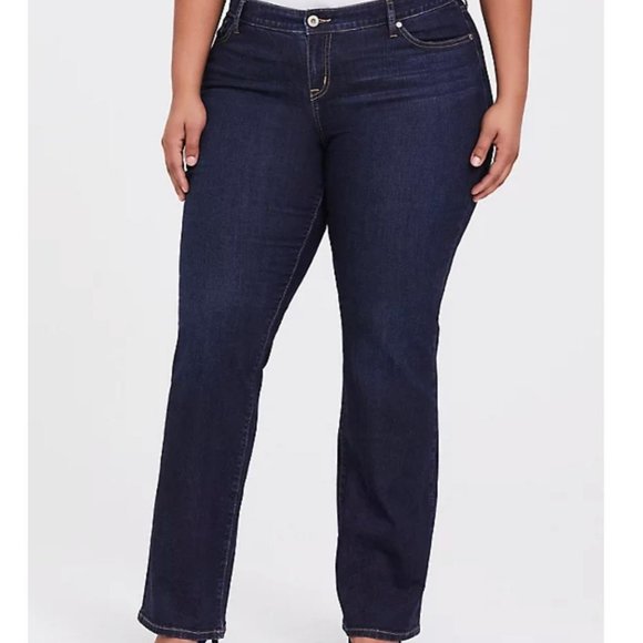 Torrid Relaxed Boot Vintage Stretch Dark Wash Jean
